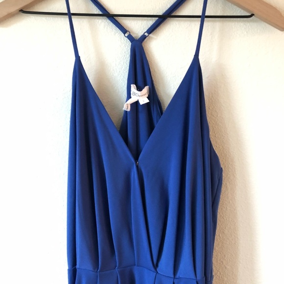 BCBG Generation Blue Strappy Dress with pockets - Picture 3 of 7